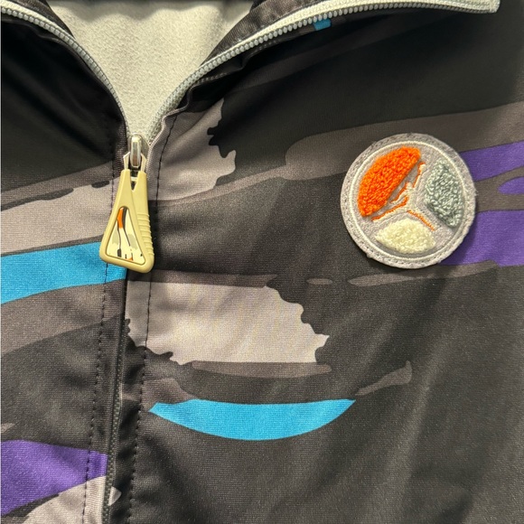 Nike Air Jordan Retro 8 Aqua Track Jacket Men's Full Zip Jumpman Sz Medium Mens - Picture 3 of 4